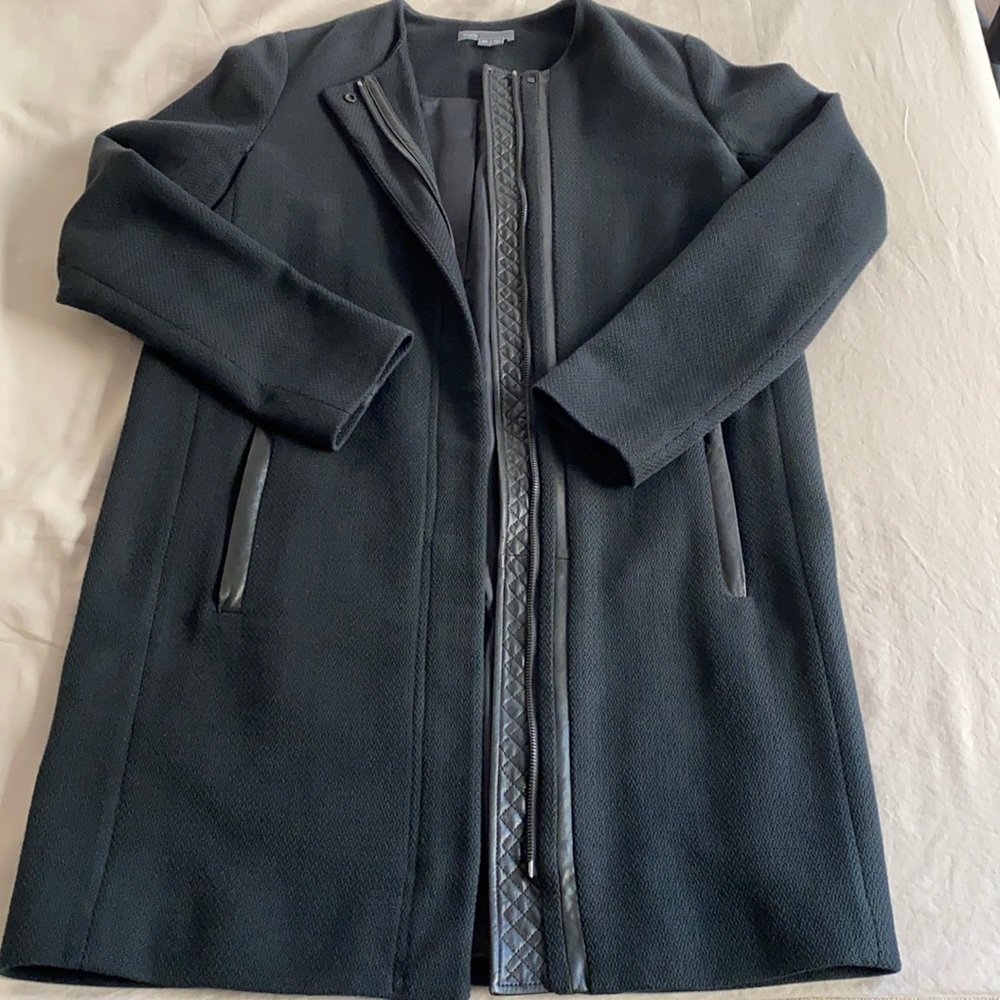 Vince Black Cotton Coat Size XS